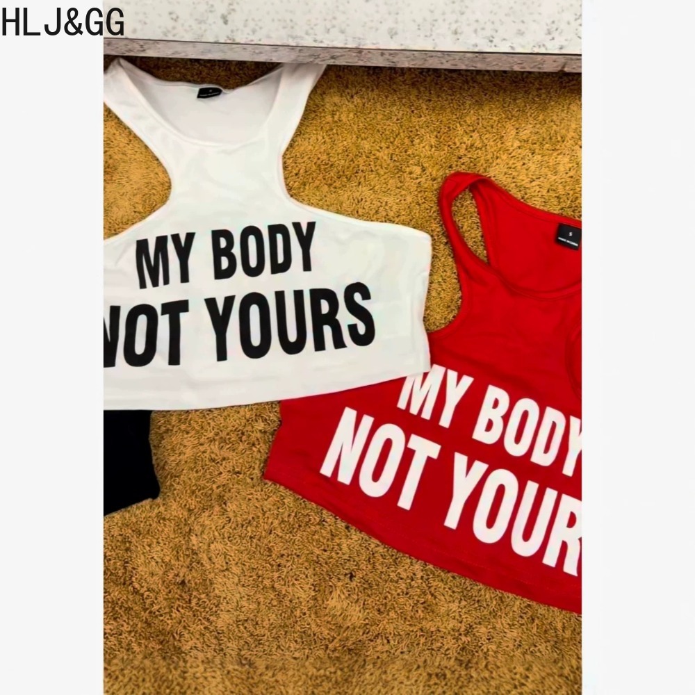 Summer Clothing Trends 2026 - HLJ&GG Summer New Letter Print Slim