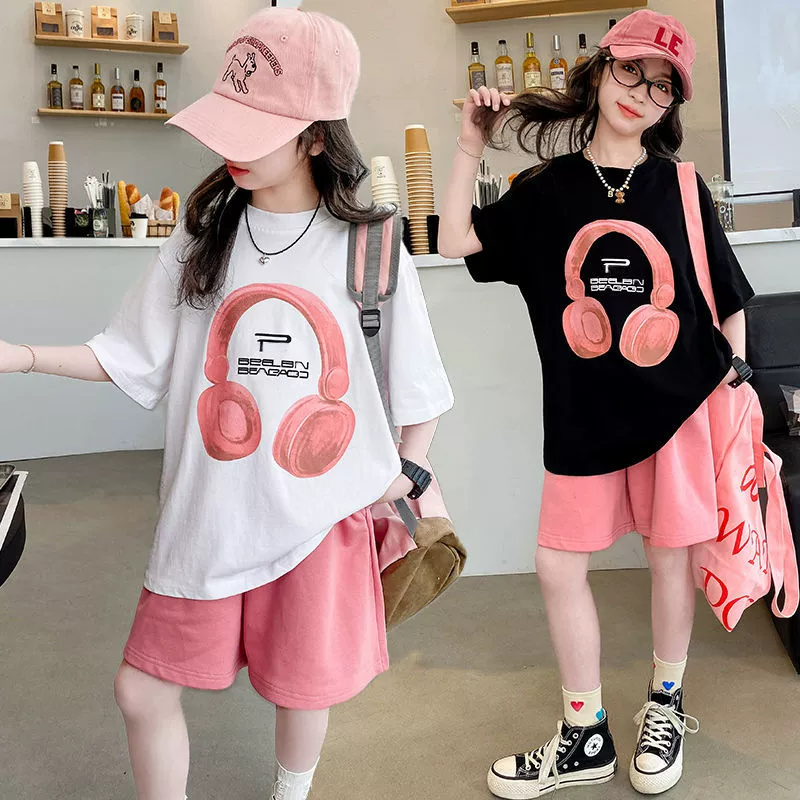 Summer Clothing Teen Girls - Summer Girls T-Shirts Sets New Kids