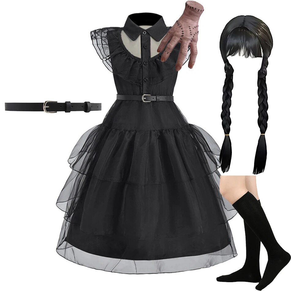 Summer Dresses Yours Clothing - Girl Costume Kids Cosplay Black Witch