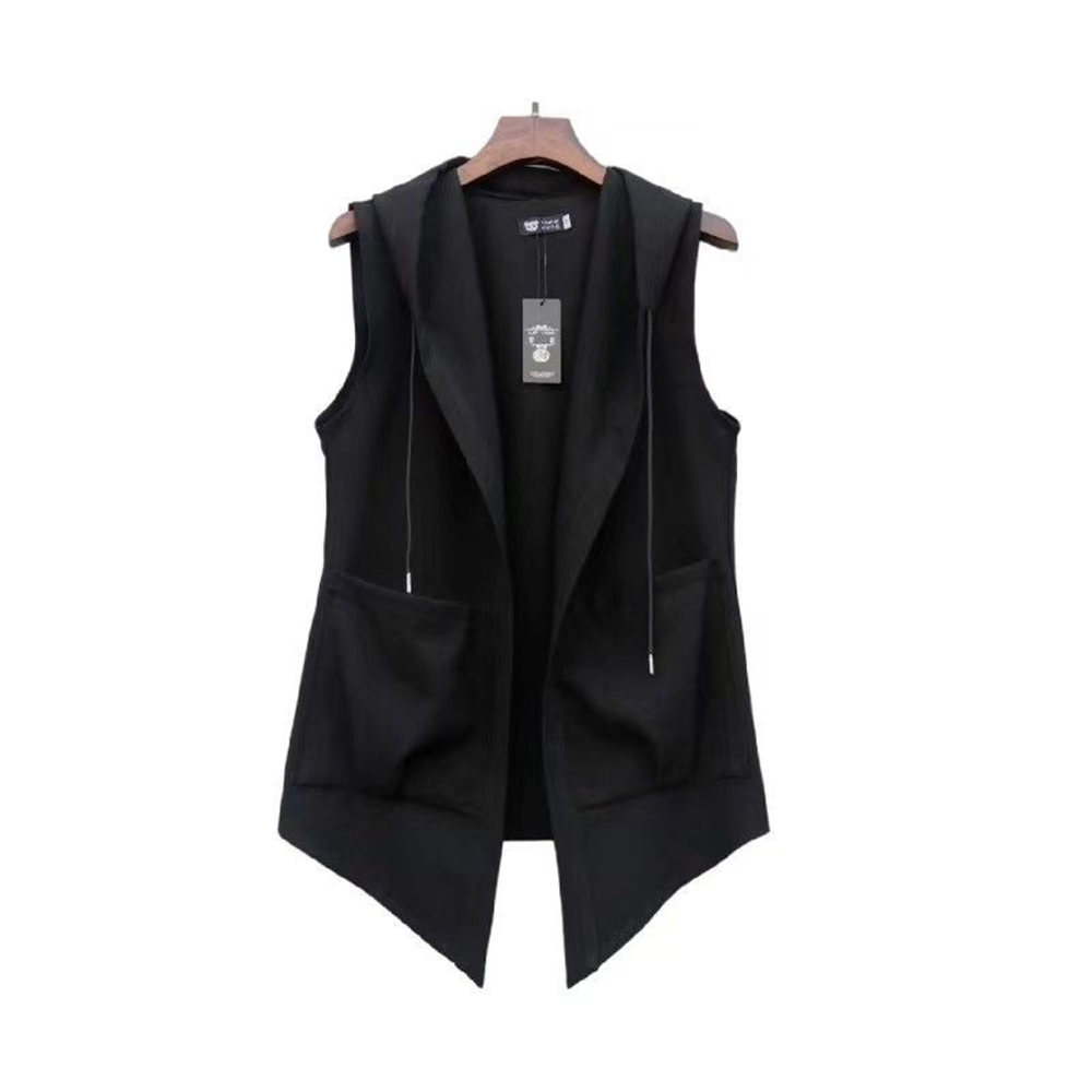 Summer Clothing Trends 2026 - XS-5XL Mens Pocket Hooded Vest Spring