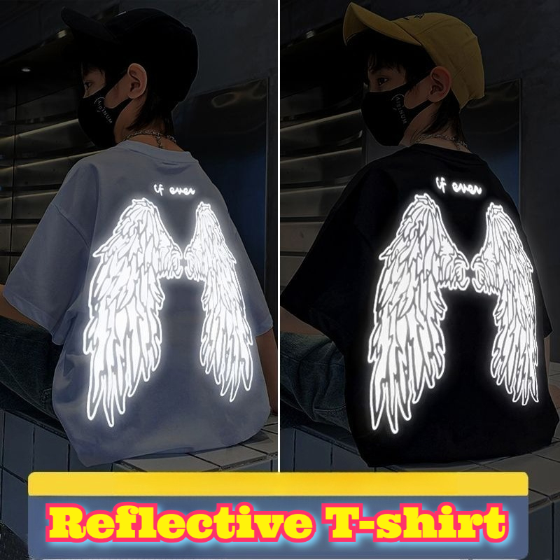 Summer Clothing Teen Girls - Youth Reflective Wings T Shirt Cotton