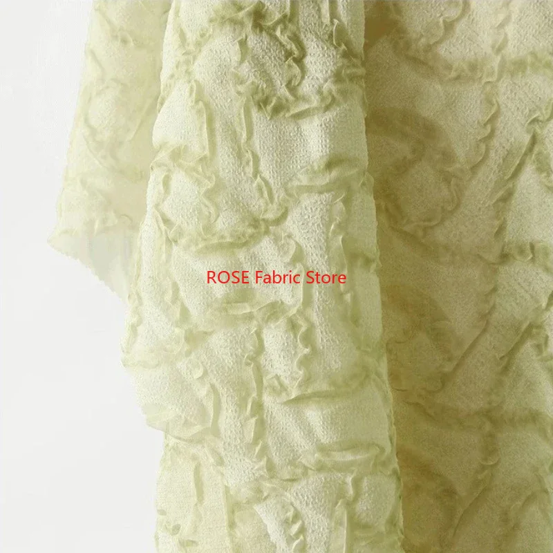 Soft Summer Yellow Clothing - Light Yellow green Soft Lightweight Pleated
