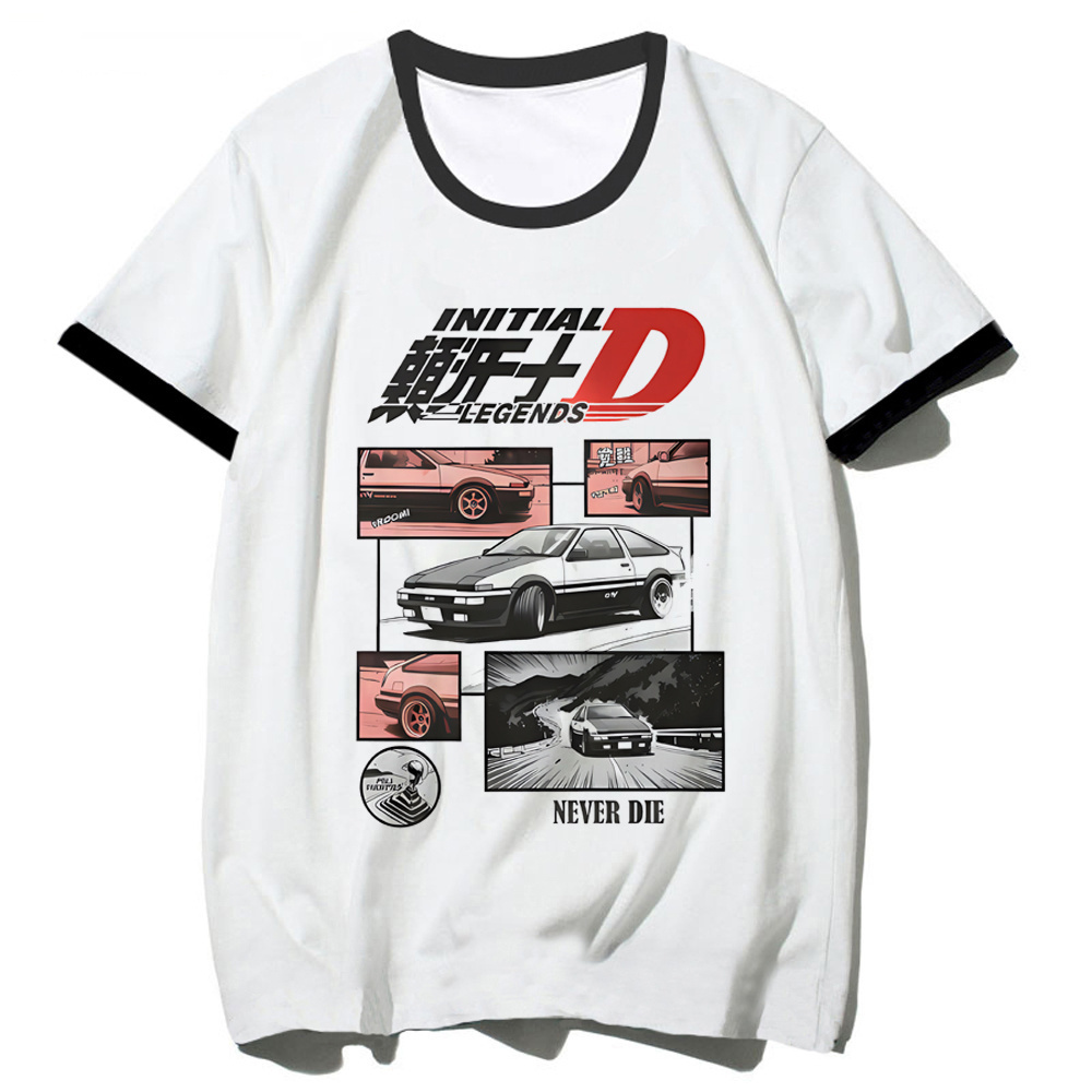 Summer Grunge Clothing - Initial d shirt female aesthetic kawaii
