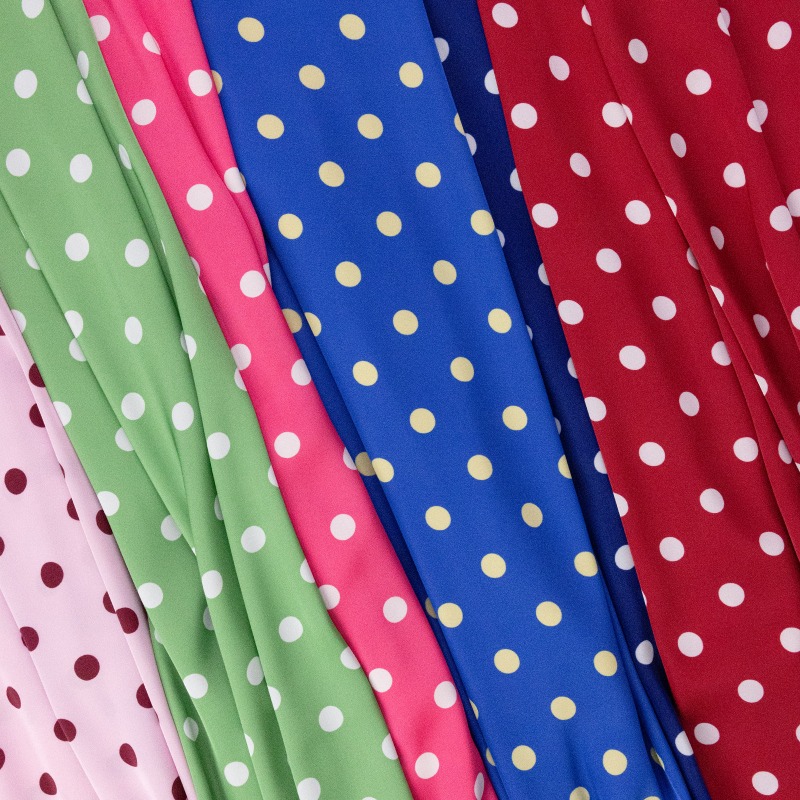 Colorful Polka Dot Satin Chiff - огляд і ціна Soft Summer Yellow Clothing