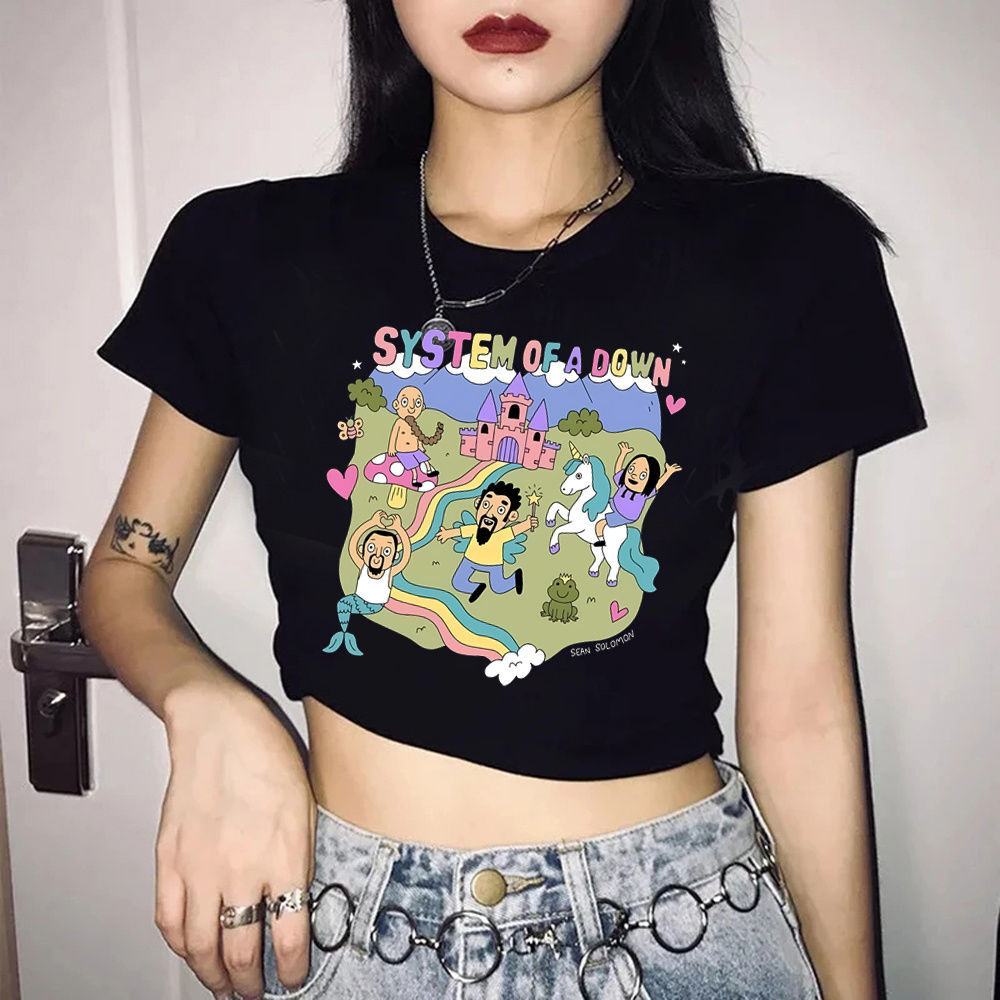 System of a Down crop top crop - огляд і ціна Summer Grunge Clothing