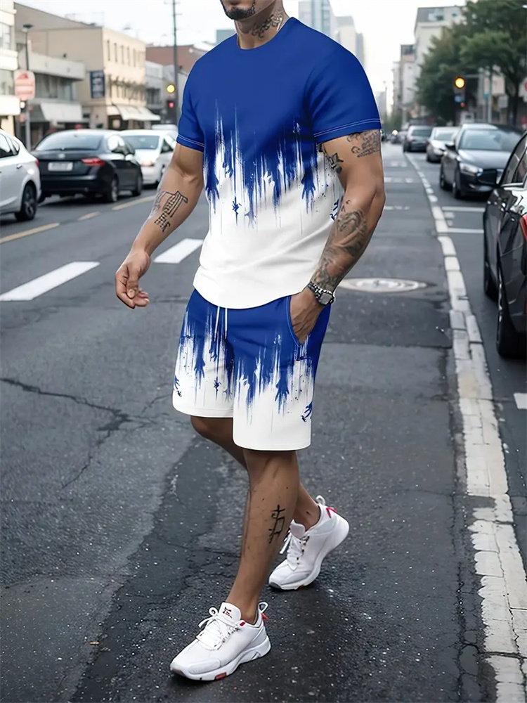 Men Women Gradient Texture T-s - огляд і ціна Summer Clothing Petite