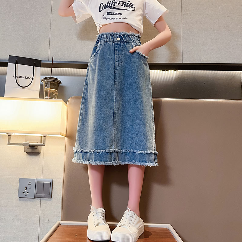 School Girls Denim Skirt Sprin - огляд і ціна Summer Clothing Teen Girls