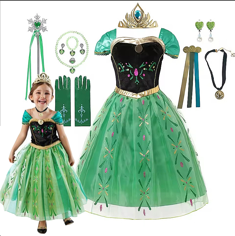 Anna Costume For Kids Girl Fan - огляд і ціна Summer Dresses Yours Clothing