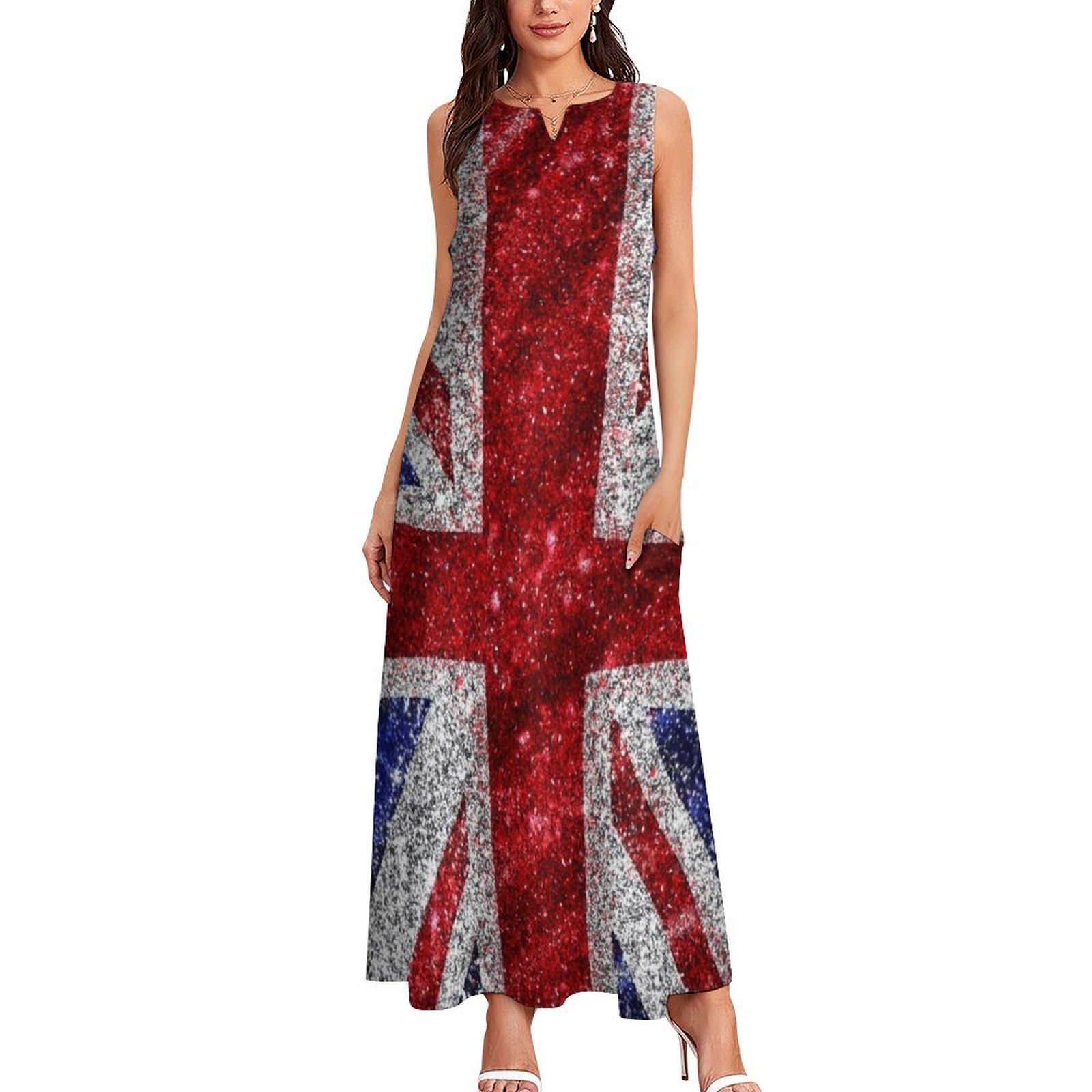 Faux Glitter Union Jack Flag U - огляд і ціна Womens Summer Clothing Uk