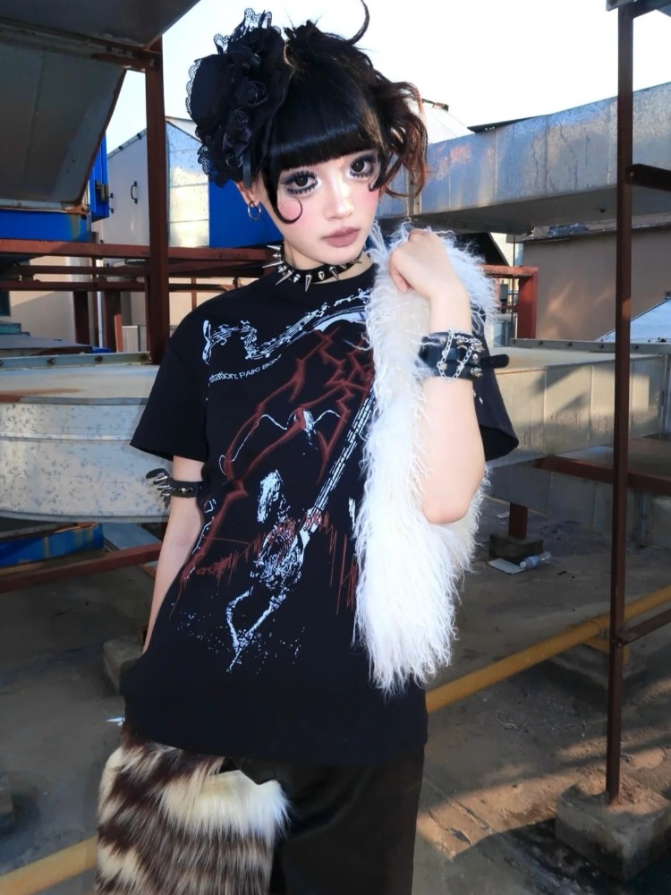 Y2k Subculture Aesthetic Black - огляд і ціна Summer Grunge Clothing