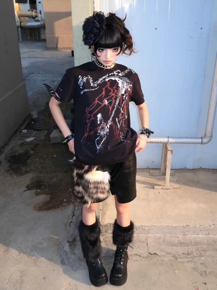 Y2k Subculture Aesthetic Black - огляд і ціна Summer Grunge Clothing