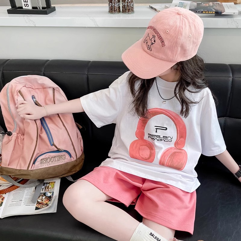 Summer Girls T-Shirts Sets New - огляд і ціна Summer Clothing Teen Girls