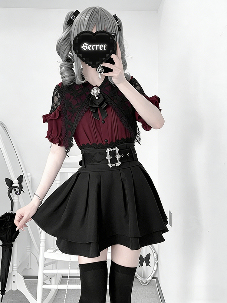 Gothic Style Shoulder Bared Sh - огляд і ціна Summer Goth Clothing