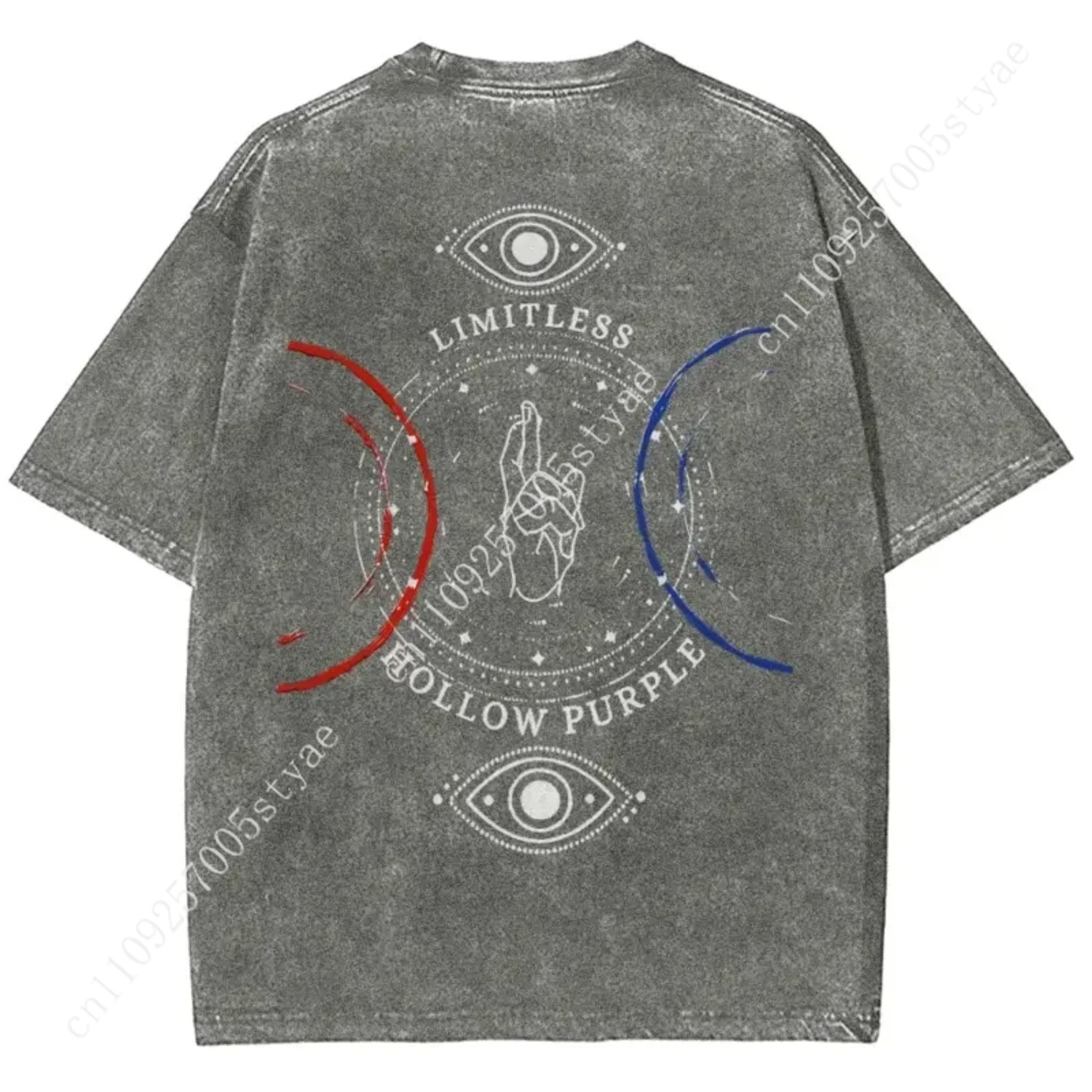 Anime  Gojo Satoru Print T-shi - огляд і ціна Vintage Summer Clothing Men