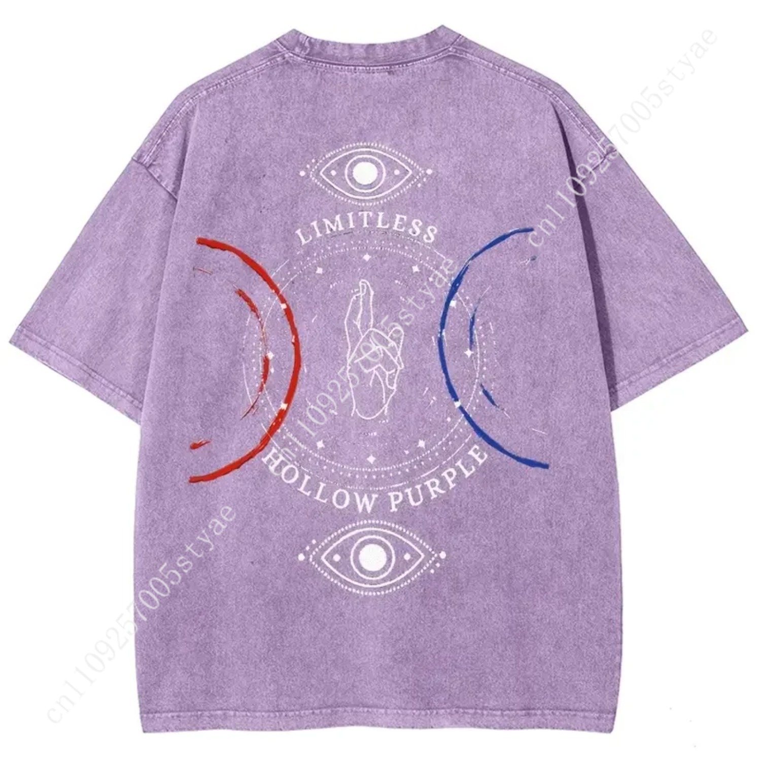 Anime  Gojo Satoru Print T-shi - огляд і ціна Vintage Summer Clothing Men