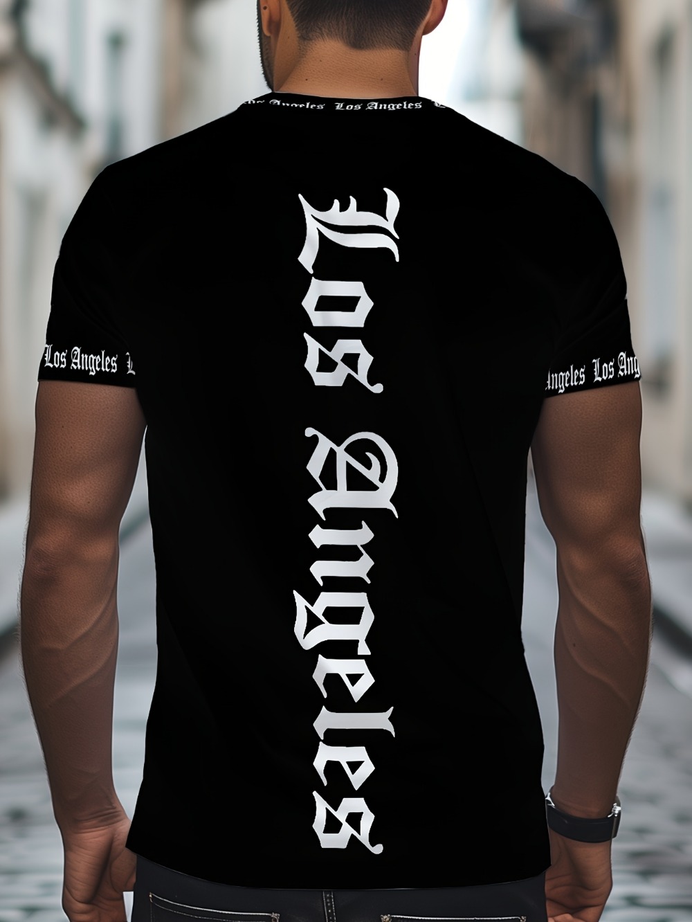 Los Angeles Gothic Font Sleeve - огляд і ціна Summer Goth Clothing