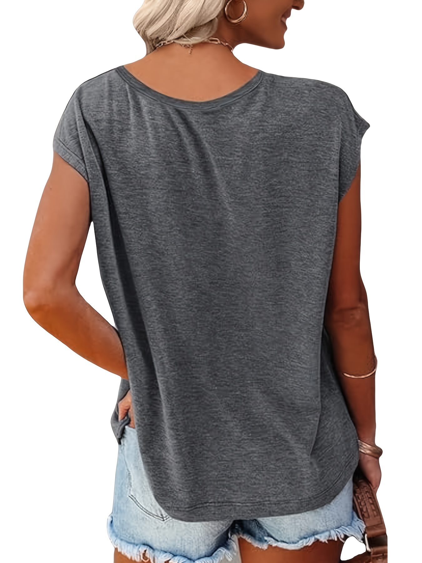 3-Pack of Solid Color V-Neck C - огляд і ціна Summer Clothing Drop