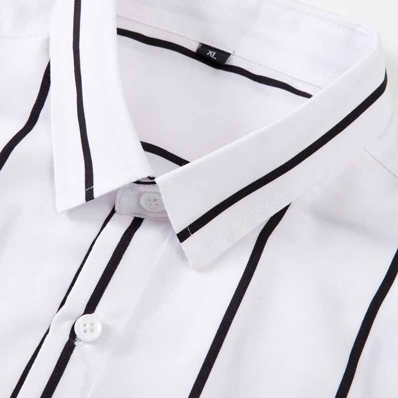 Men's Striped Dress Shirt Long - огляд і ціна Summer Clothing Office