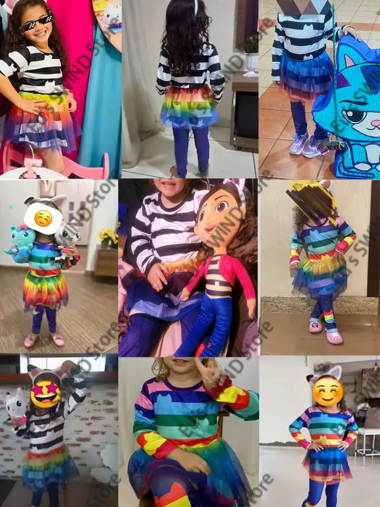 2026 cartoon Black White Strip - огляд і ціна Summer Clothing Teen Girls