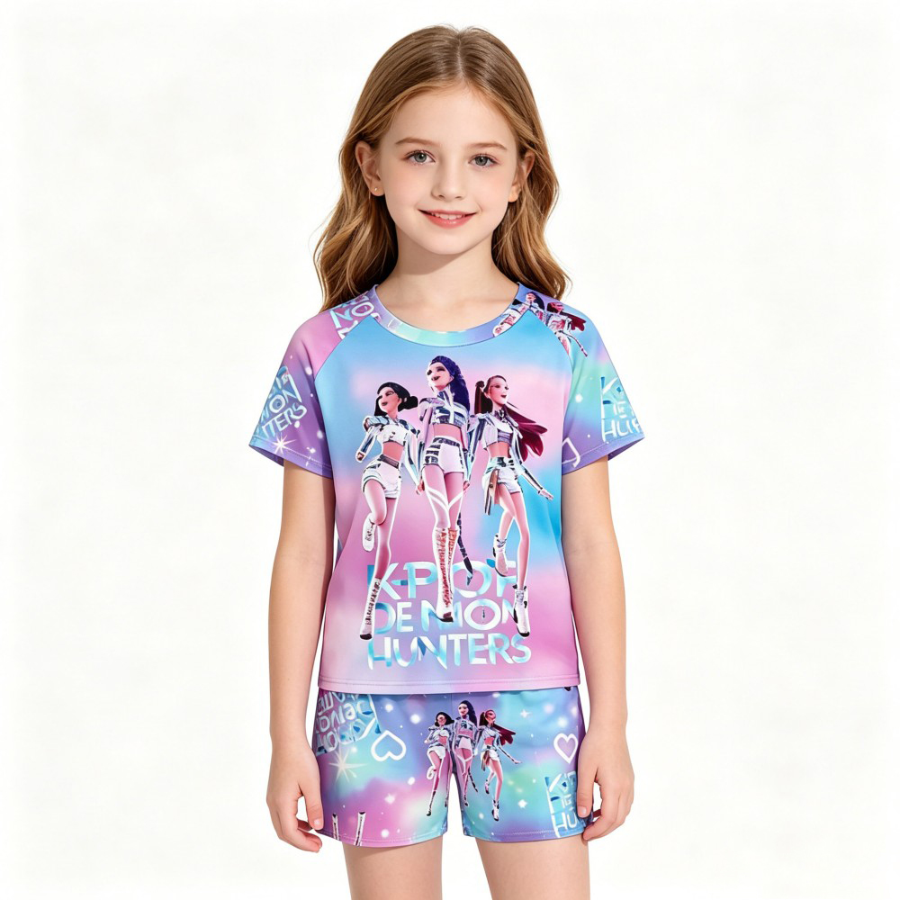 2026 New Kpop Themed Kids Paja - огляд і ціна Summer Clothing Teen Girls