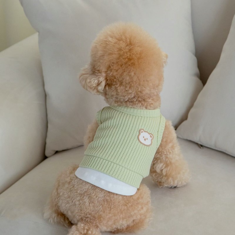 Yellow Waffle Pet Clothes Summ - огляд і ціна Soft Summer Yellow Clothing