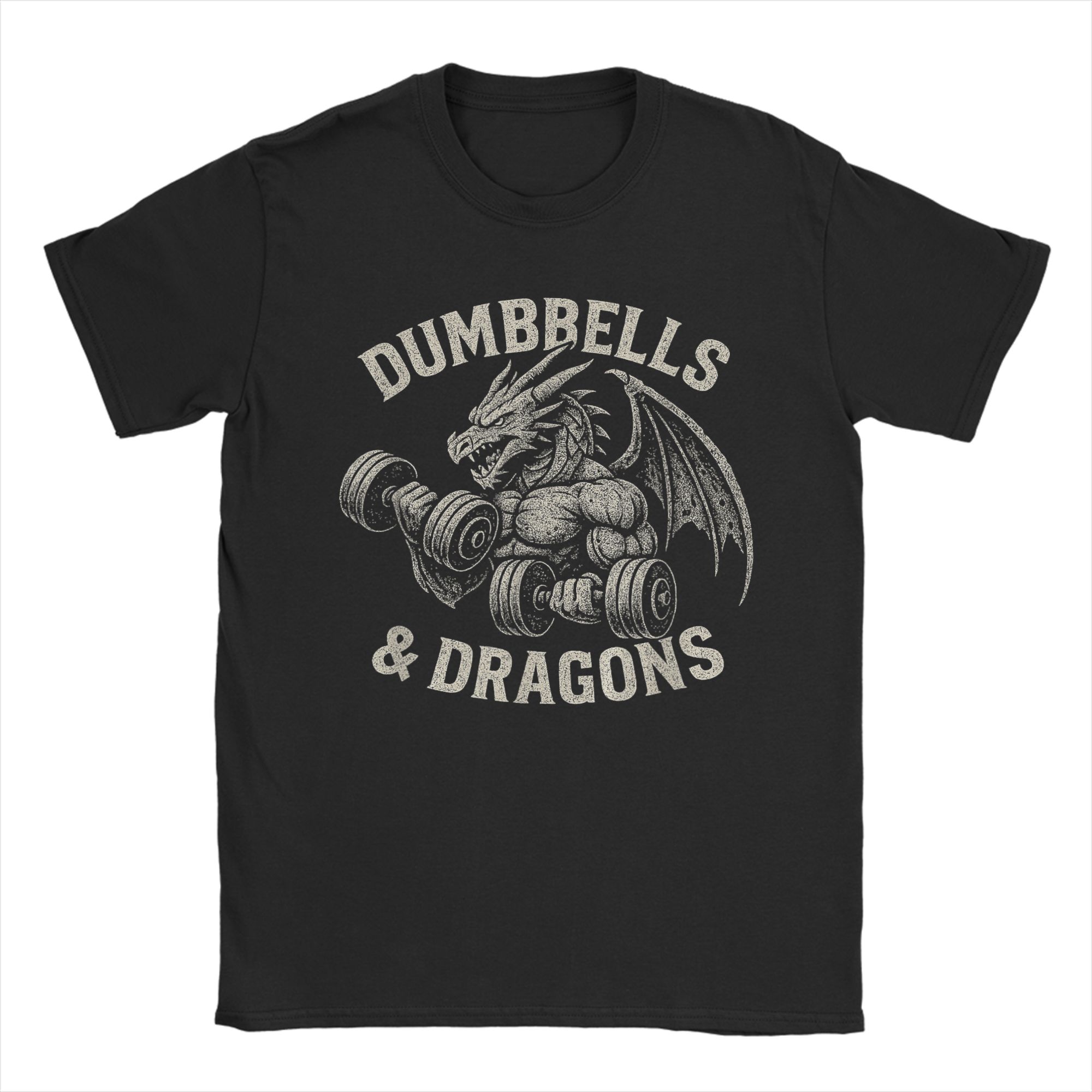 Dumbbells and Dragons Gym T-Sh - огляд і ціна Summer Clothing Ideas Men