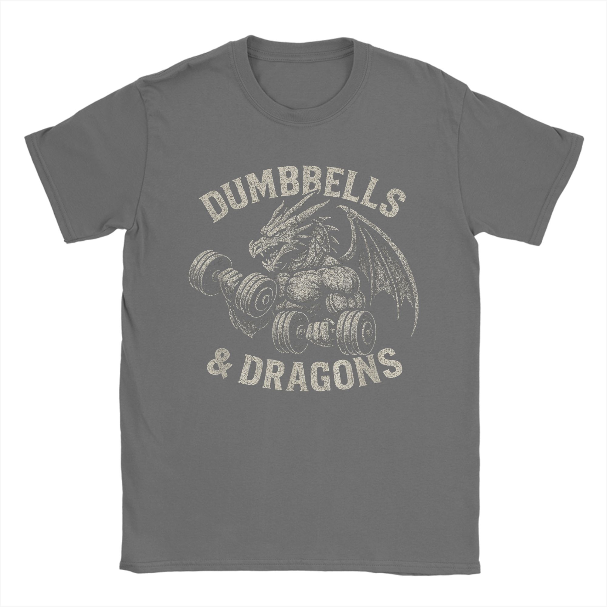 Dumbbells and Dragons Gym T-Sh - огляд і ціна Summer Clothing Ideas Men