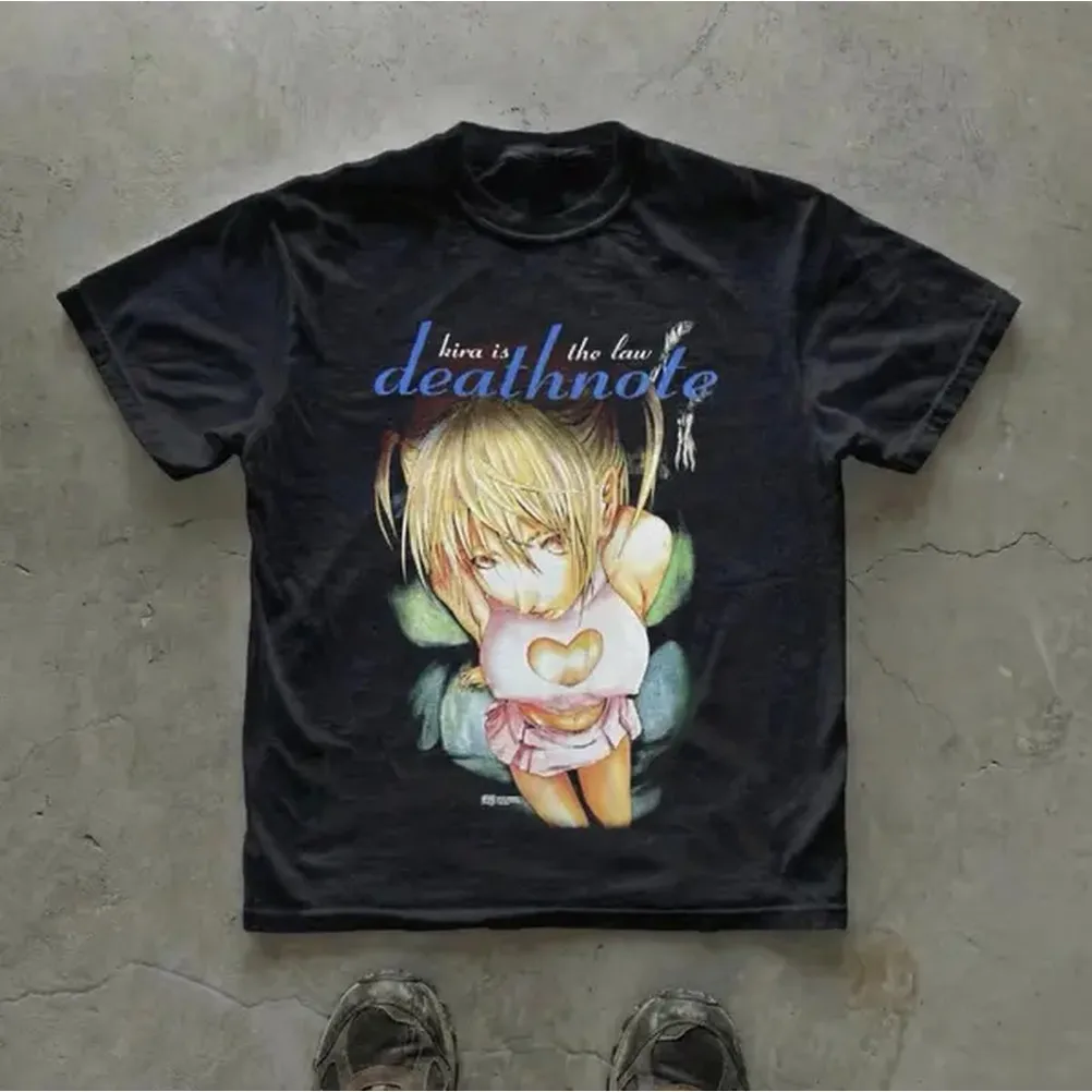 Misa Is The Law T-Shirt, Death - огляд і ціна Summer Grunge Clothing