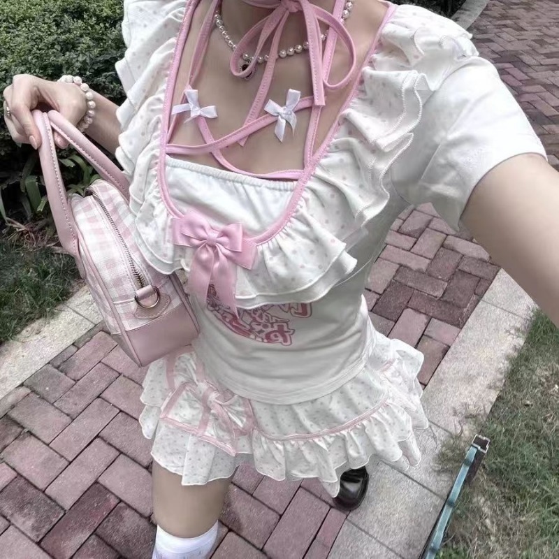 Y2k women clothing Subculture  - огляд і ціна Summer Clothing Juniors