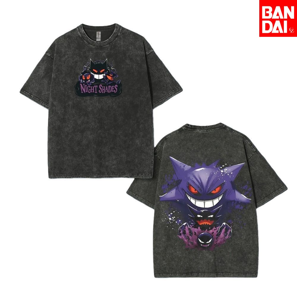 Pokemon Gastly Haunter Gengar  - огляд і ціна Vintage Summer Clothing Men