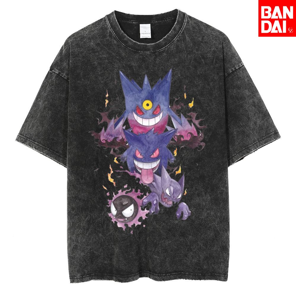 Pokemon Gastly Haunter Gengar  - огляд і ціна Vintage Summer Clothing Men