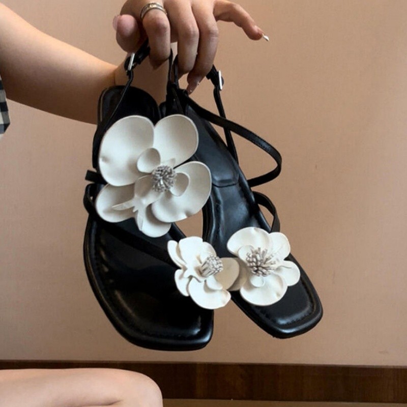 Wonen  Flower Clip Toe High Sa - огляд і ціна Summer Clothing Elegant