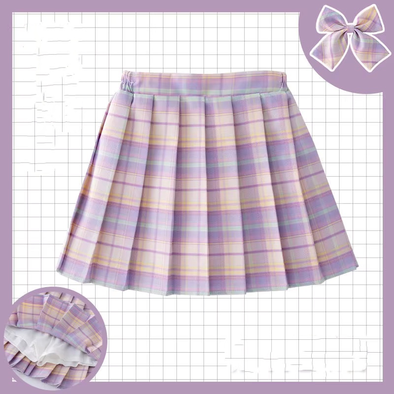 Kids Checkered Skirt Children  - огляд і ціна Summer Clothing Teen Girls