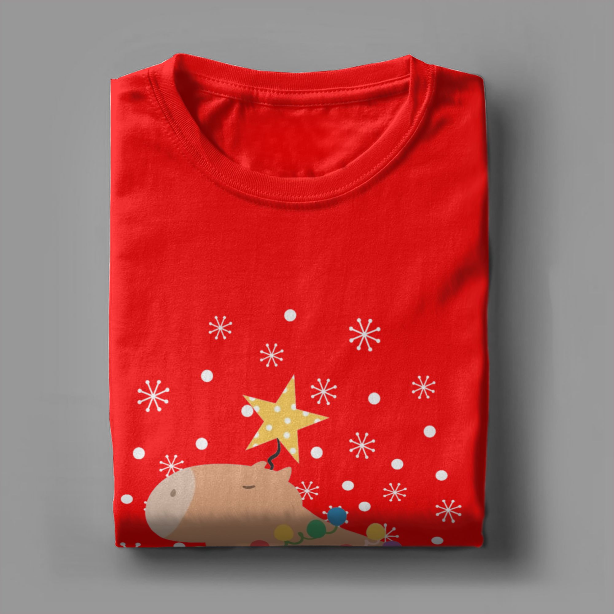 Capybara Christmas Tree  T Shi - огляд і ціна Summer Clothing Ideas Men