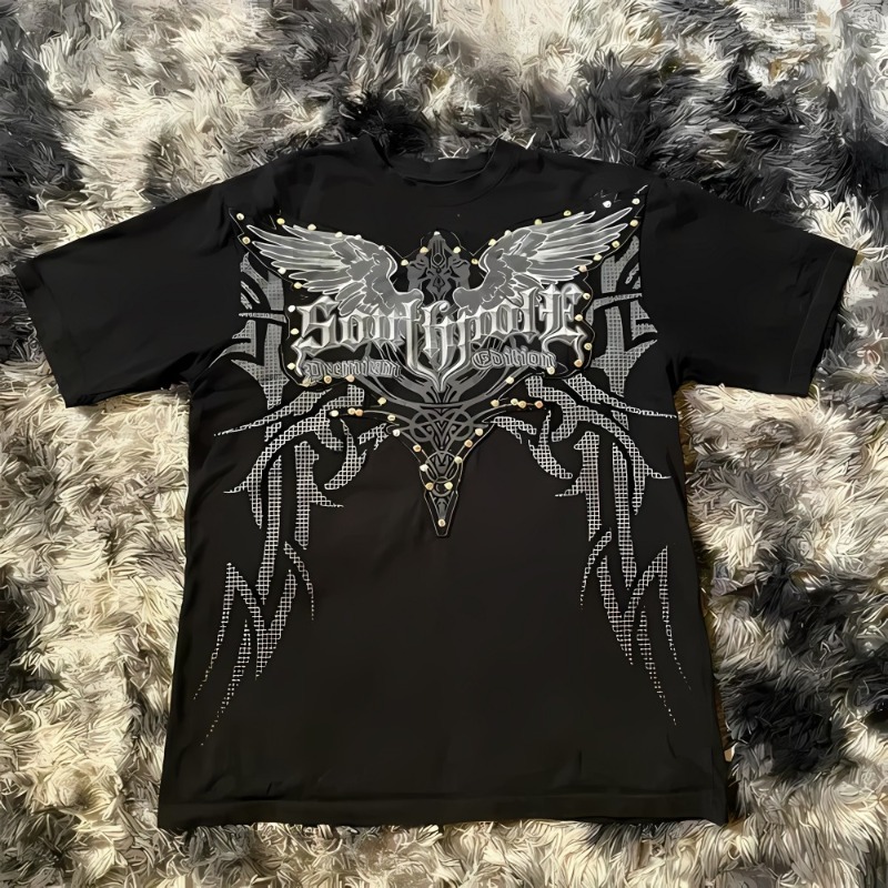 European and American Men's Su - огляд і ціна Summer Goth Clothing