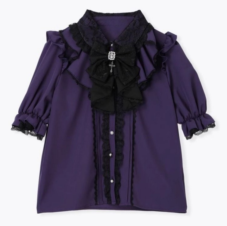 Y2K Lace Ruffle Blouse Women J - огляд і ціна Summer Grunge Clothing