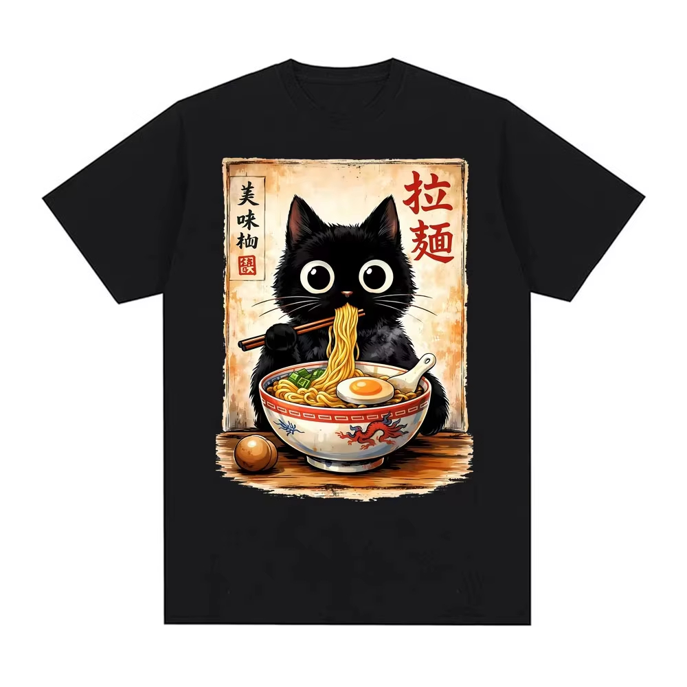2026 Kawaii Ramen Cat Retro Ja - огляд і ціна Summer Clothing Essentials Women