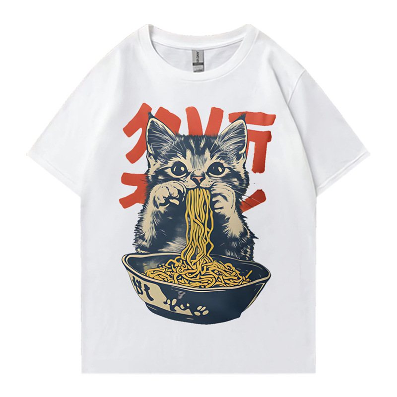 Kawaii Ramen Cat Retro Japanes - огляд і ціна Summer Clothing Essentials Women