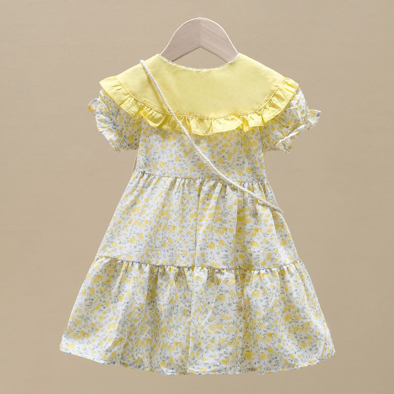 2PCS Summer Yellow Floral Chil - огляд і ціна Summer Clothing Teen Girls
