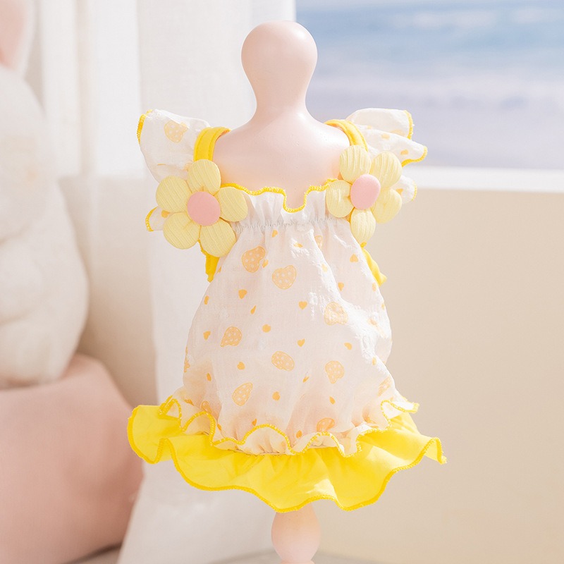 Yellow Love Dog Clothes Summer - огляд і ціна Soft Summer Yellow Clothing