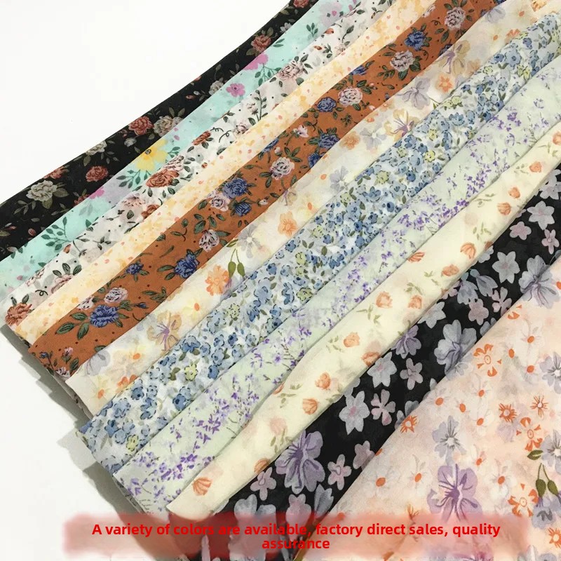 Flower Chiffon Fabric By The M - огляд і ціна Soft Summer Yellow Clothing