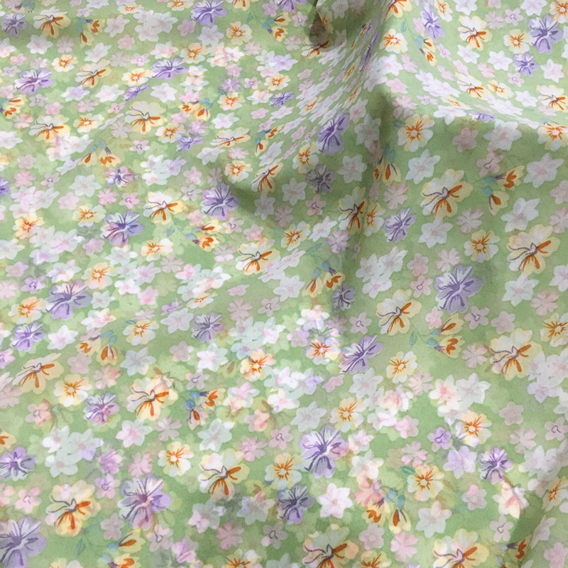 Flower Chiffon Fabric By The M - огляд і ціна Soft Summer Yellow Clothing