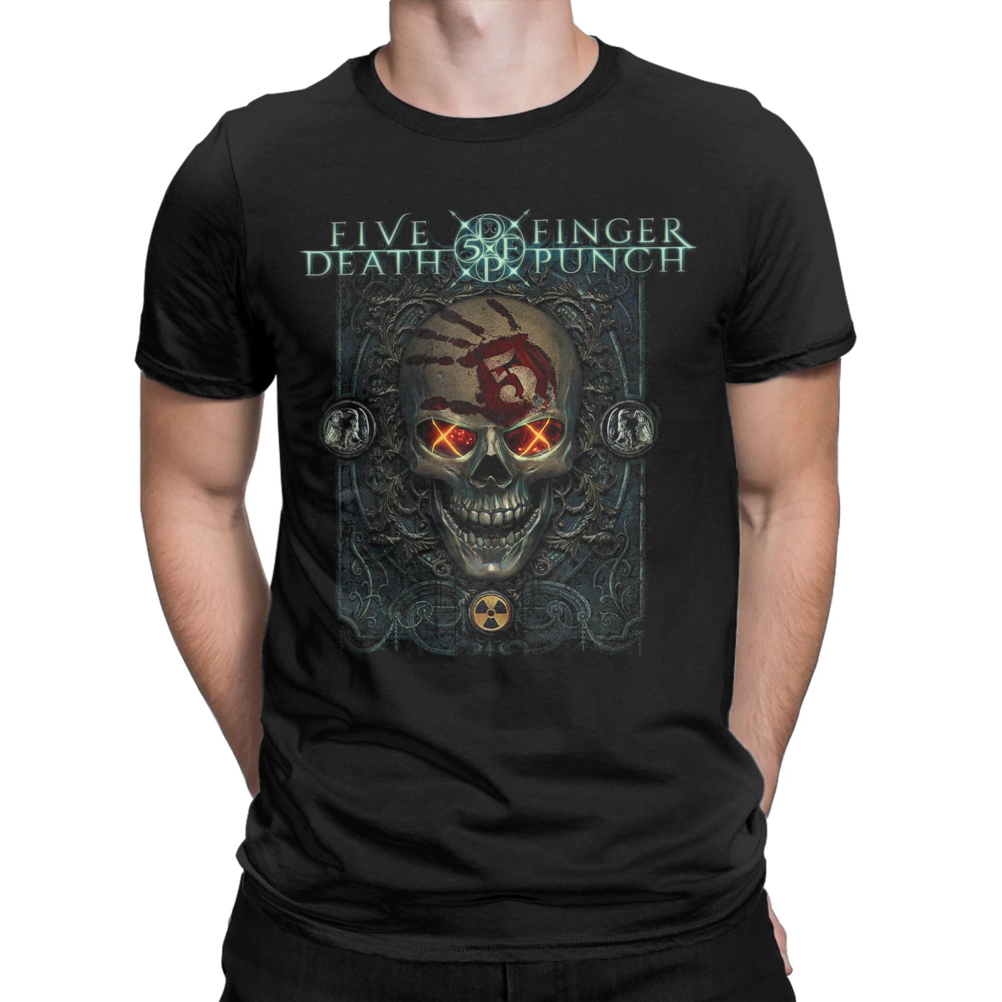 Men T Shirt 5FDP Iron Skull T- - огляд і ціна Summer Clothing Ideas Men