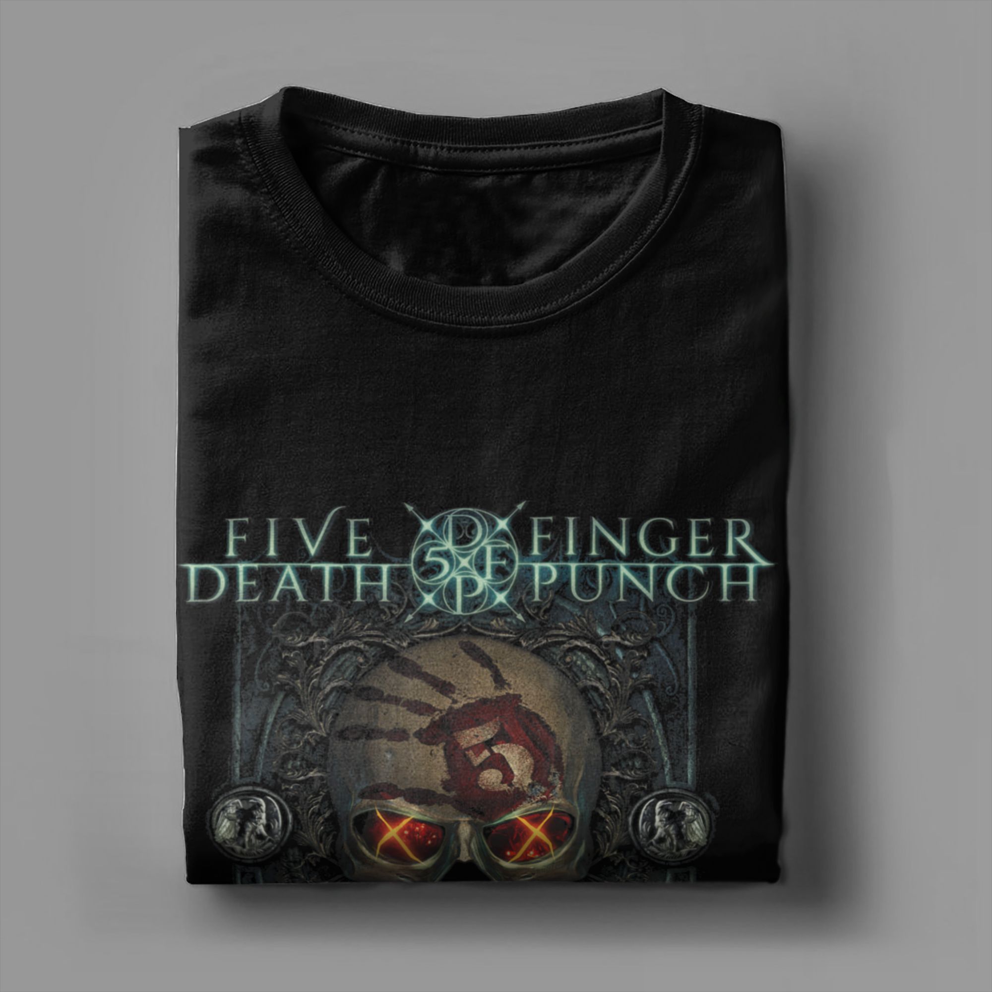 Men T Shirt 5FDP Iron Skull T- - огляд і ціна Summer Clothing Ideas Men