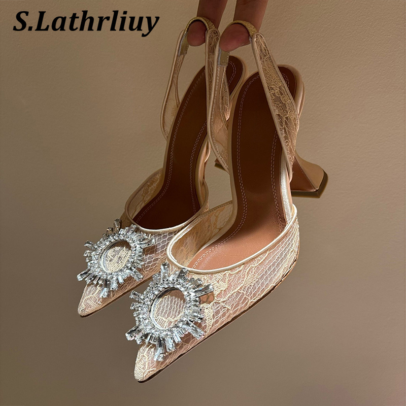 Sandals Rhinestone Flower Poin - огляд і ціна Summer Clothing Elegant
