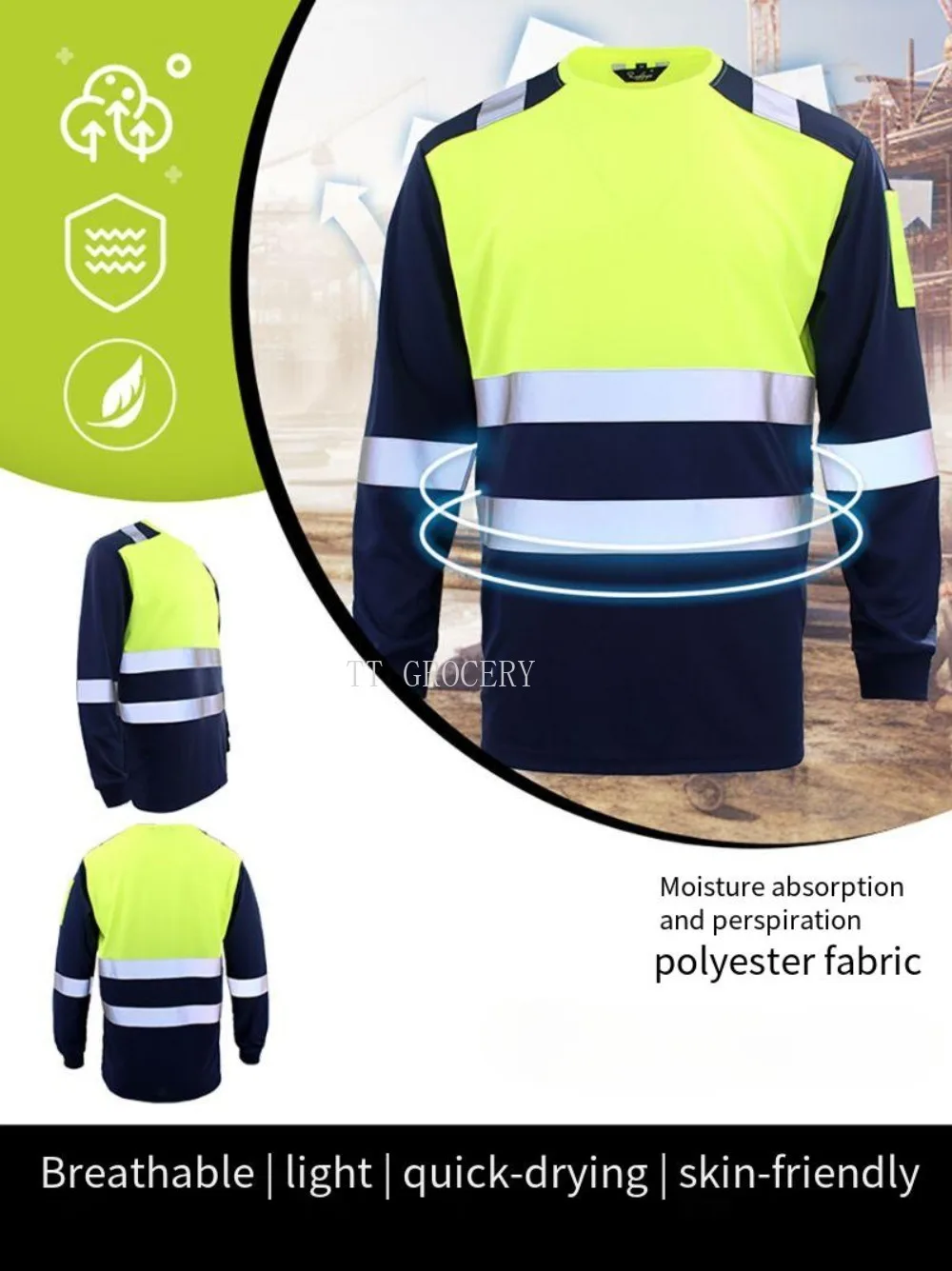 High Visibility Safety Work Sh - огляд і ціна Summer Hi Vis Clothing