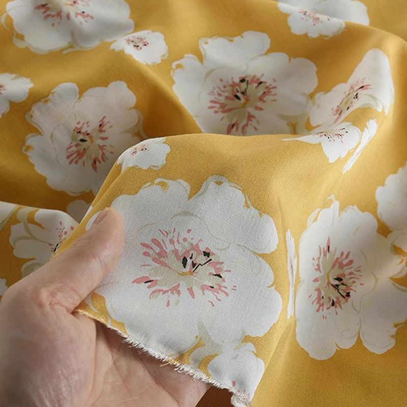 White Floral Printed on Lovely - огляд і ціна Soft Summer Yellow Clothing