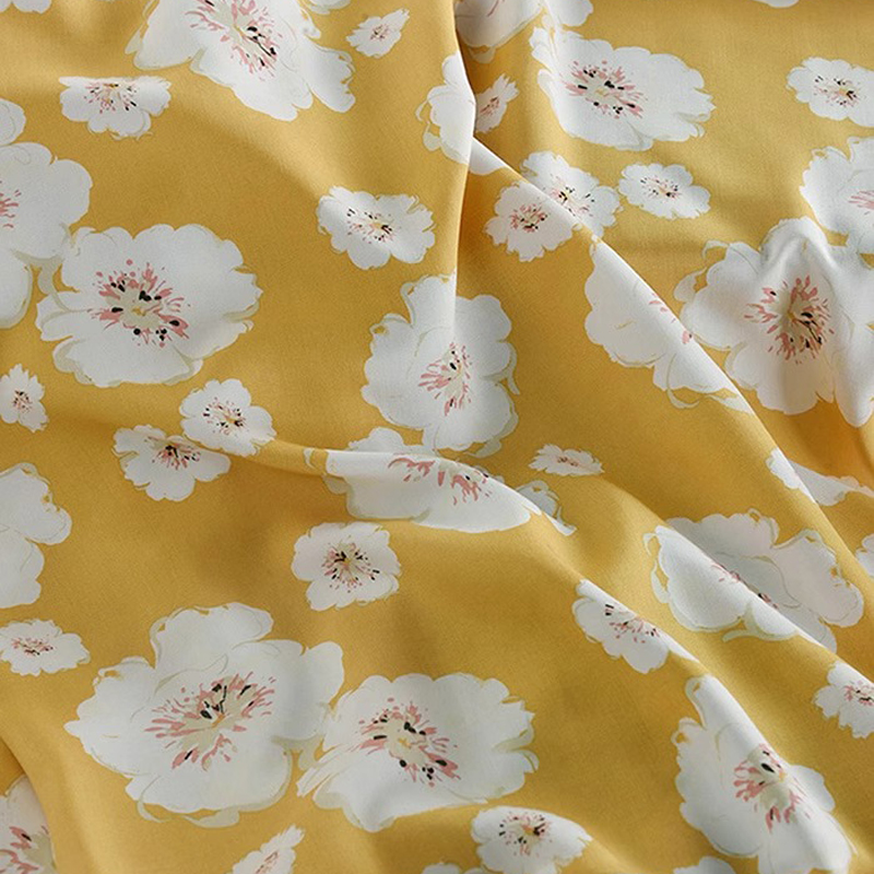 White Floral Printed on Lovely - огляд і ціна Soft Summer Yellow Clothing