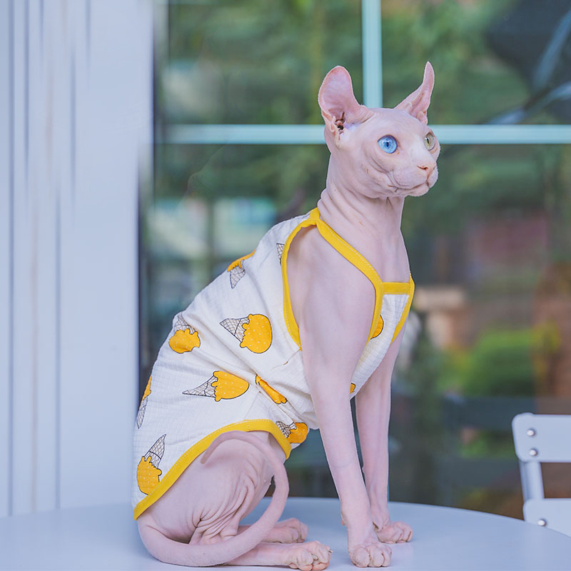 Sphynx Cat Clothing Sphinx Cot - огляд і ціна Soft Summer Yellow Clothing