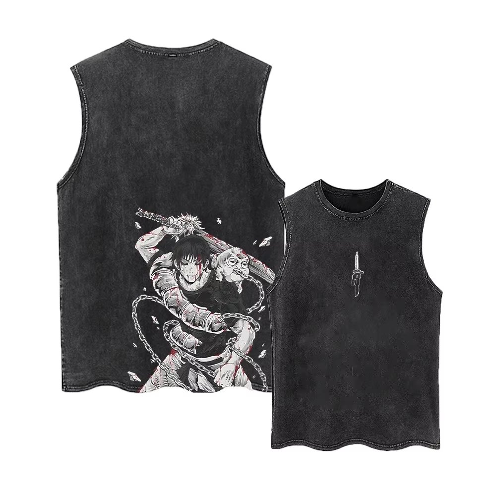 2026 Jujutsu Kaisen Summer Gym - огляд і ціна Vintage Summer Clothing Men